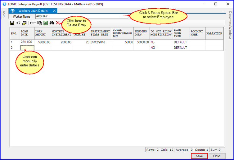 worker wise loan entry.zoom85